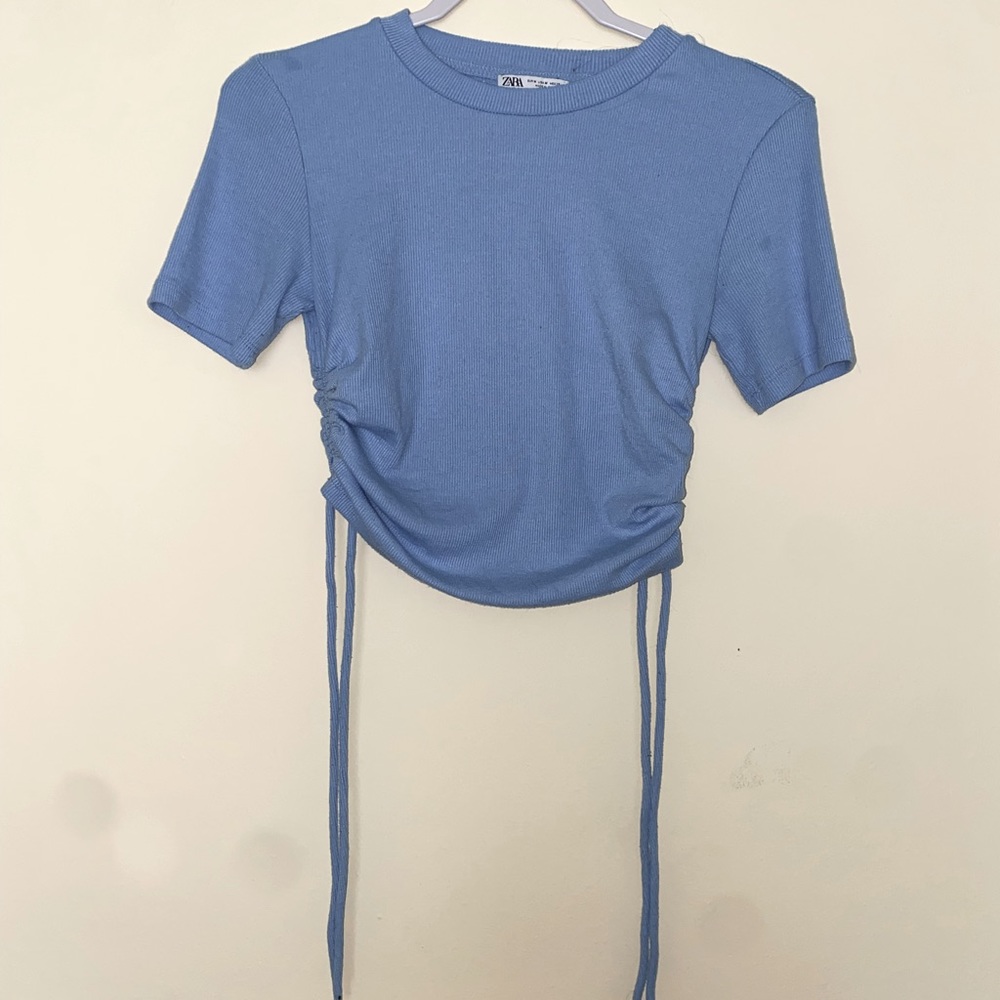 Zara Side Synch Cropped Tee